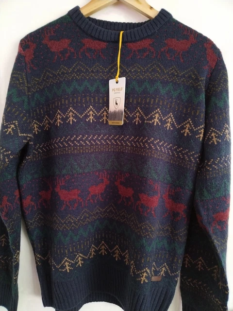 MEN S MULTICOLOURED WINTER Jumper. Size Medium. PG Field. BNWT. 22.00 PicClick UK