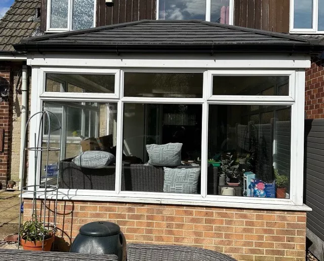 UPVC Conservatory used with Solid Roof