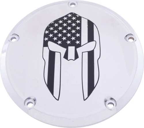Chrome Spartan Derby Cover Custom Engraving PATR20-67