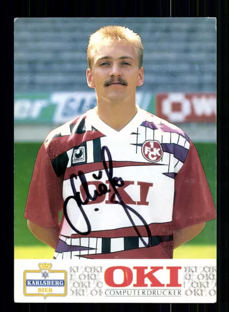 Oliver Schäfer Autogrammkarte 1 FC Kaiserslautern 1991-92 Original + A 190547