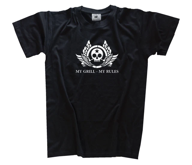 Mio Griglia - Rules Maestro Della Party BBQ T-Shirt S-3XL
