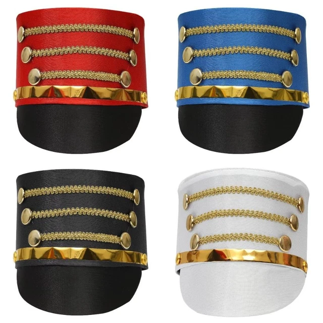 GOLD TRIM STRIPS Marching Band Hat Cosplay Show Soldier Top Cap gold-trim-strips-marching-band-hat-cosplay-show-soldier-top-cap