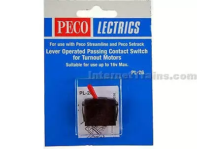 Peco PL26R Lever Operated Passing Switch Red