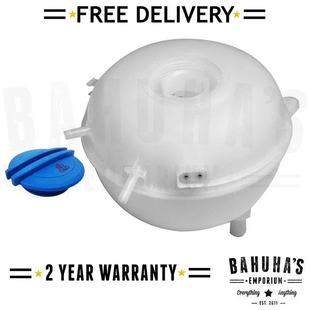 VW TRANSPORTER T5 Radiator Coolant Expansion Header Tank Bottle + Cap