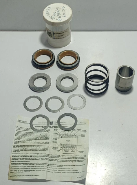 Gorman Rupp GS1250 Grease Mechanical Seal