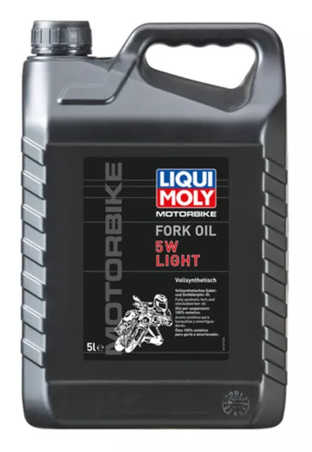 LIQUI MOLY Gabelöl Motorbike Fork Oil 5W light 1623 5 Liter Kanister