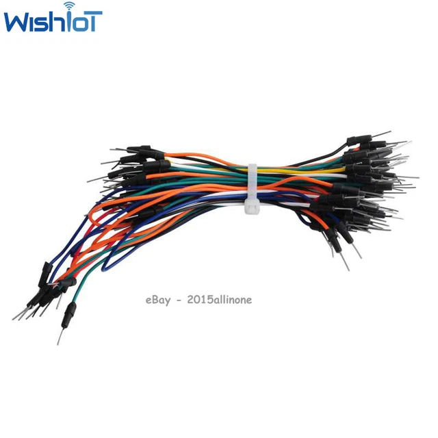 130PCS Flexible Breadboard Jumper Wires M to M Dupont Cable Line Connector Kit