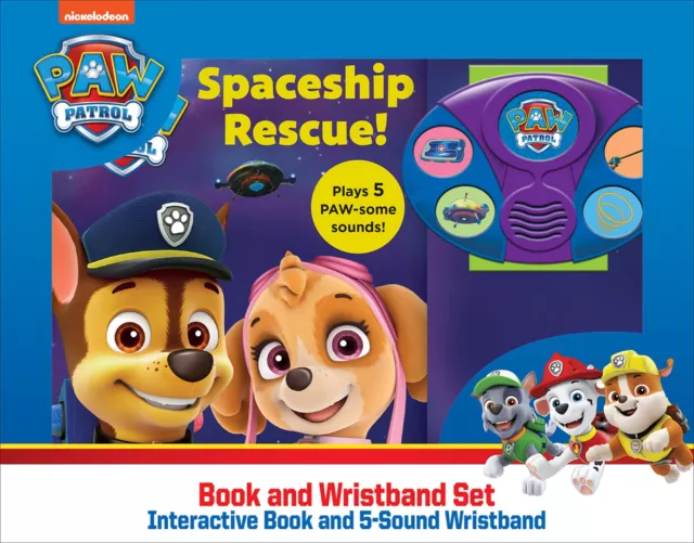 Nickelodeon Paw Patrol Livre Et Bracelet Sound Ensemble Par Enfants, P I, Neuf