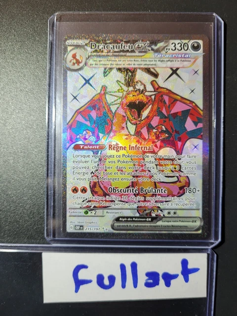 CARTE POKEMON DRACAUFEU EX Teracristal 125/197 Flammes Obsidiennes EUR CARTE POKEMON DRACAUFEU EX Teracristal 125/197 Flammes Obsidiennes EUR