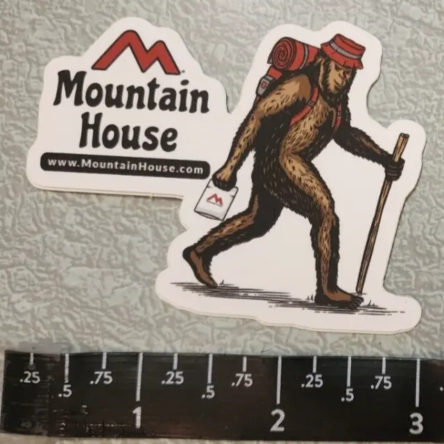 Mountain House Freeze Dried Foods Sasquatch Survival Vinyl Decal Sticker