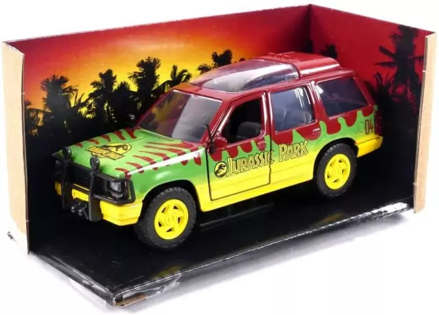 Jada Toys Jurassic Park - 1993 Movie 30Th Anniversary Ford Explorer 1:32 Scale D