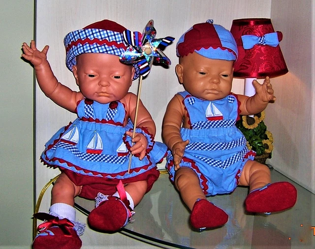 ❤New❤4 Piece Preemie Baby Boy Outfit❤W/ Shoes❤Fits Berenger 17"-20" Reborn Dolls