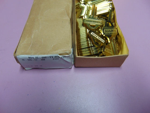 Box Of 50 Keys Everest Schlage C123 Keys Uncut Locksmith Box Of 50 Keys Everest Schlage C123 Keys Uncut Locksmith