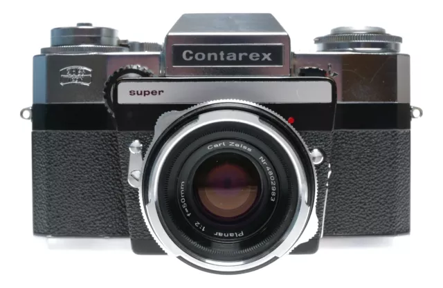 Contarex SE Super Zeiss Planar 1:2/50mm Chrome SLR 35mm film camera boxes