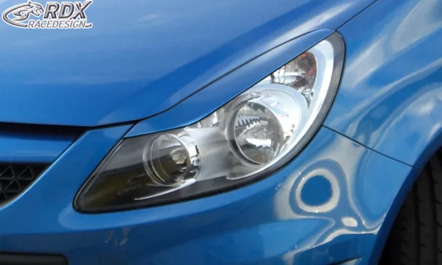 RDX Scheinwerferblenden für OPEL Corsa D (incl. Facelift) Böser Blick Blenden