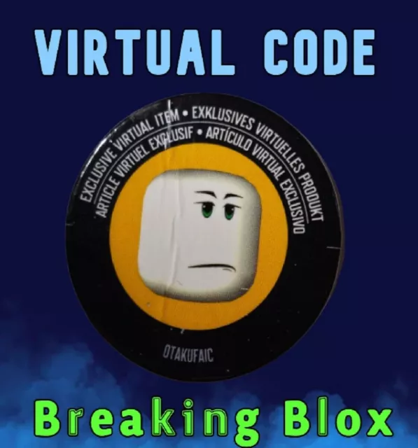 Roblox Celebrity Series 2 Otakufaic Face *CODE ONLY MESSAGED* Roblox Face  Green
