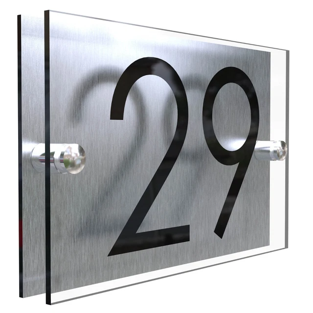 Glass-Like Clear Acrylic House Signs & Home Name Plates - Sign Maker