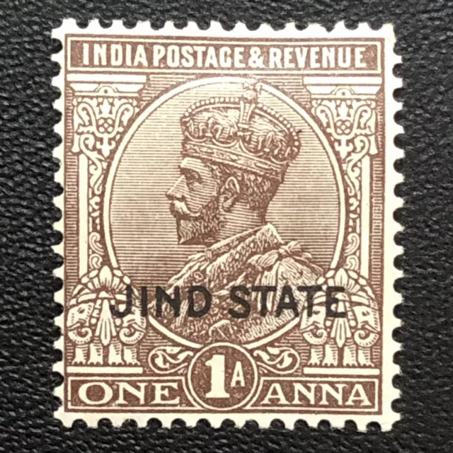 INDIA - JHIND STATE-1927 - 1 ANNA STAMP - KING GEORGE V - MINT - Sg IN JI 87