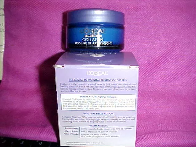 L'Oreal Paris Collagen Moisture Filler Facial Treatment Day Night Cream 1.7 oz