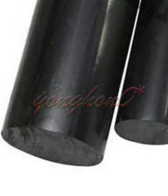 1PCS PA Plastic Round Rod Stick Nylon Polyamide 25mm x 250mm Black NEW