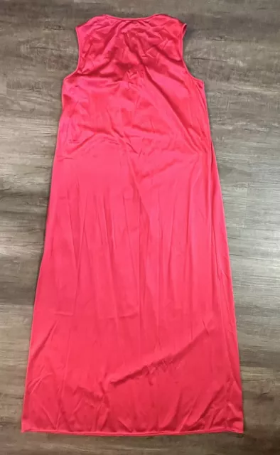 VINTAGE VANITY FAIR Nylon Nightgown Red Long. $28.00 - PicClick