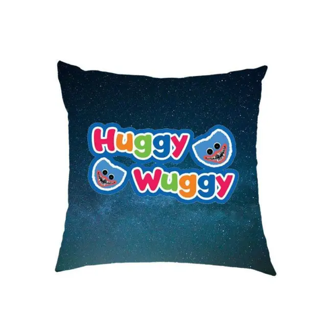 Copricuscino peluche Huggy Wuggy Poppy Playtime 45x45 cm venditore britannico