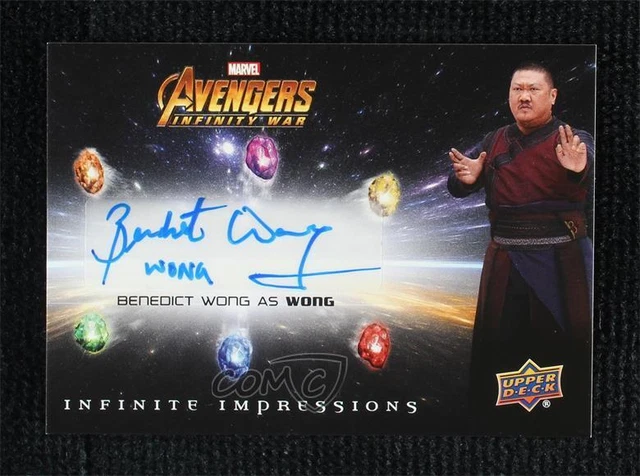 2018 Marvel Avengers Infinity War Infinite Impressions Benedict Wong Auto