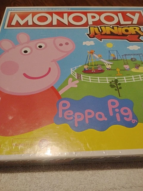 Hasbro Monopoly Junior: Peppa Pig Edition, gioco da tavolo per 2-4 giocatori, per Bambini dagli 5 Anni in su