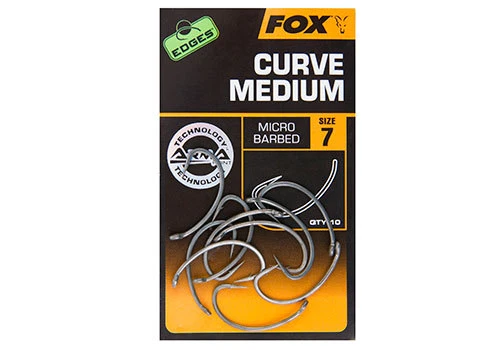 Fox Edges NEW Curve Medium Hooks Barbed & Barbless In All Sizes PAY 1 POST