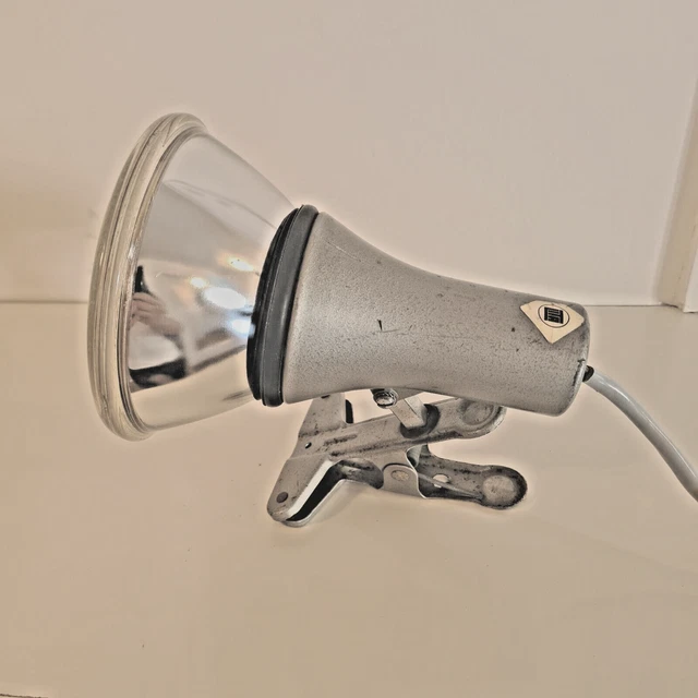 Lampe Studio Photo Vintage 1960 - Spot Directionnel à Pince - Métal Industriel