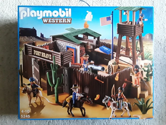 Playmobil Western 5245 Grand fort Brave des soldats américains NEUF