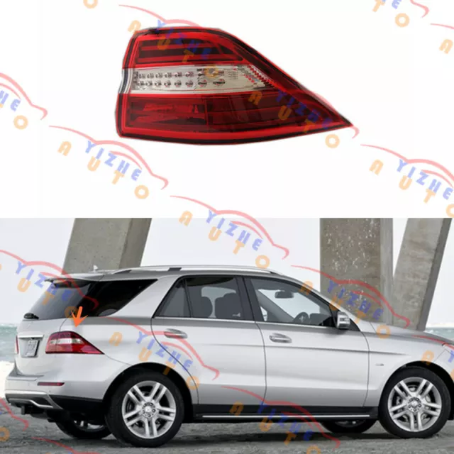 LED Right Outer Side Tail Light Assembly For Mercedes W166 ML350 ML550 2012-2015