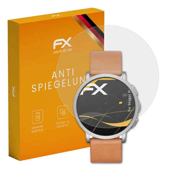 AtFoliX Glasfolie Für Suunto Race 2 - 9H Hybrid Glass Schutzfolie - Antibeschlag & Kratzfest