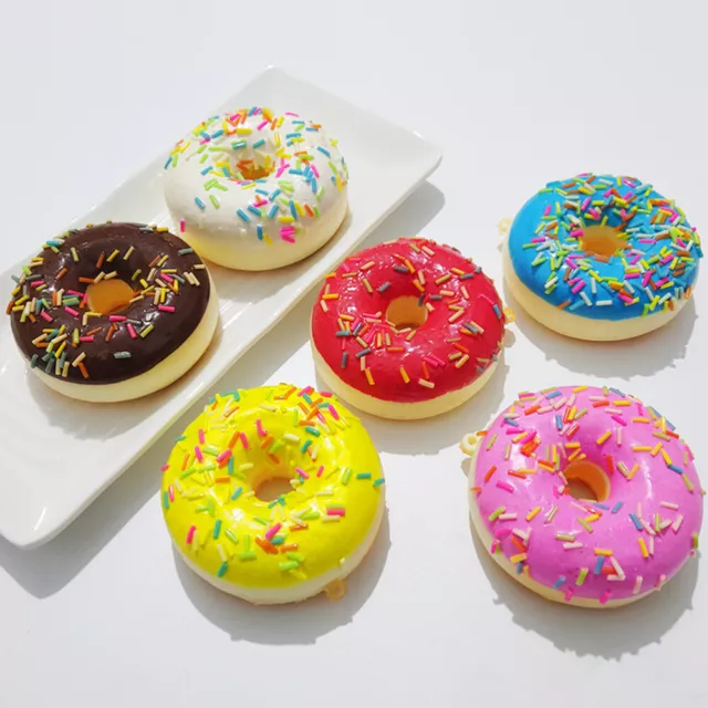 6 Pcs Decorative Simulation Donuts Toy Fake Child Artificial 3