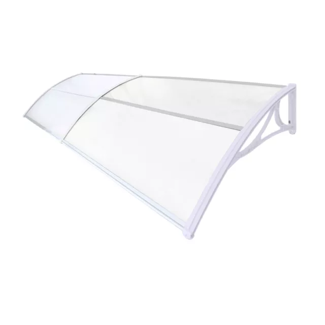 Tettola porta d'ingresso copertura tetto tetto tettoia a baldacchino casa ingresso porta 295 x100 cm bianco