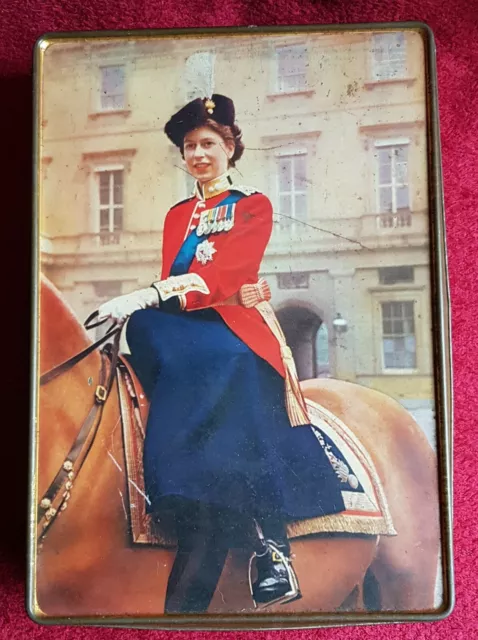 Queen Elizabeth II EDWARD SHARP & Son's Ltd1950's VINTAGE TIN