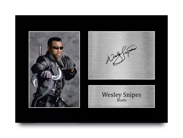 Wesley Snipes Blade Gift Idea Signed Autograph A4 Picture Print to Movie Fans