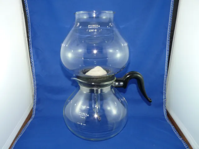 Vintage Silex PYREX Vacuum Double Bubble Glass Coffee Percolator Set -   Log Cabin Decor