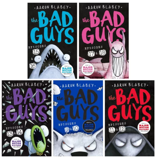 The Bad Guys Episoden 9-18 von Aaron Blabey 5 Bücher Sammlung Set - Alter 7-9 - PB