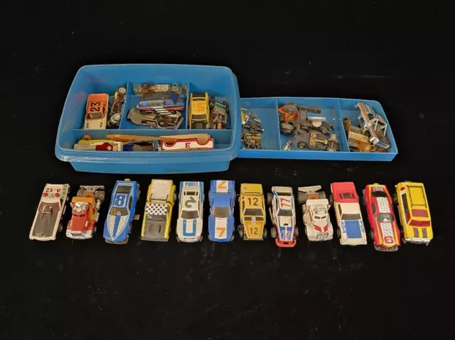 Vintage 70's Ideal TCR slot car lot