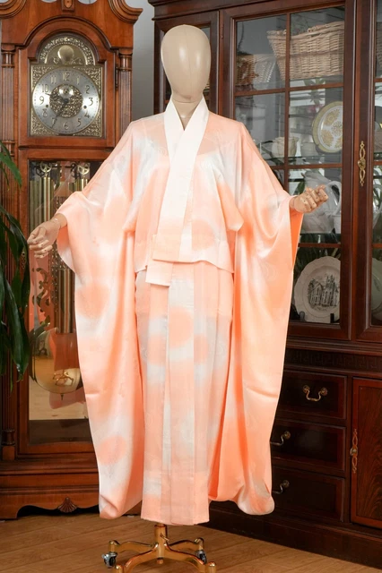 Dear Vanilla Japanese Juban Undergown Women's Kimono Genuine Vintage Mint