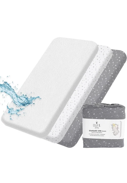 Lilly B. Bio GOTS Zertifikat. 2er Set Bettlaken 140 x 70 montiert