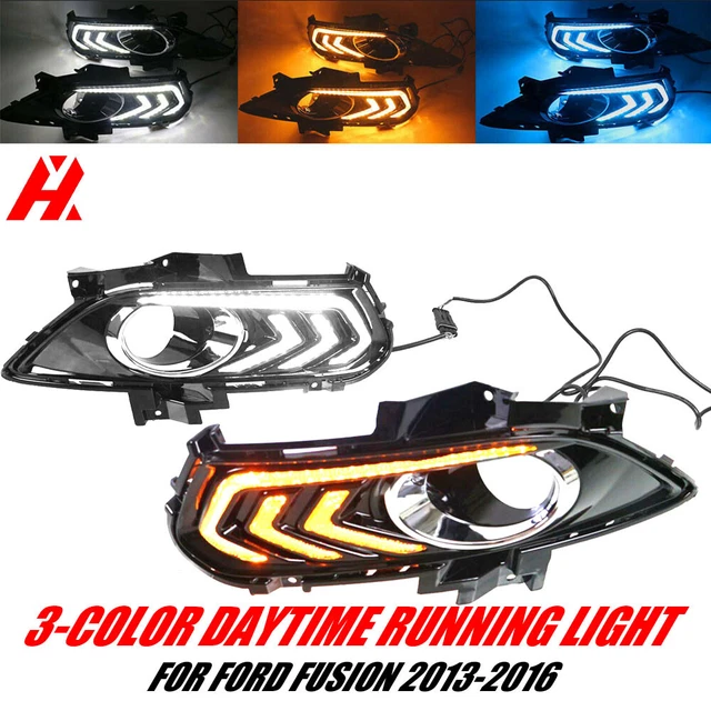 Dynamische LED Spiegelblinker Für Ford Mondeo MK5 2014-2019 - Gelb/Blau