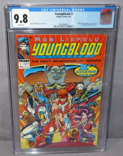YOUNGBLOOD #1 (Image/Extreme 1st title) CGC 9.8 NM/MT White Pages 1992