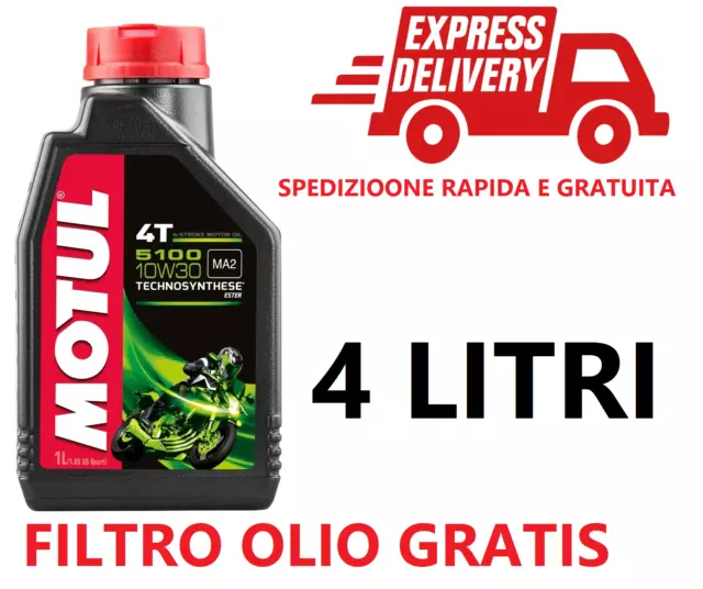 4 Litri Olio Motore + Filtro Olio Mv Agusta Brutale Rr (F413Aa) 1078 08/09