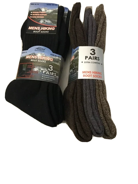 6 paires de chaussettes bottes de randonnée homme 2