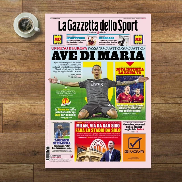 Gazzetta Dello Sport Du 22 Avril 1973 - Juventus Bettega - Lazio-Milan 2-1 Chinaglia - Original