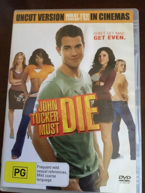 JOHN TUCKER MUST DIE Uncut Version Jesse Metcalfe Good Condition DVD R4 PAL