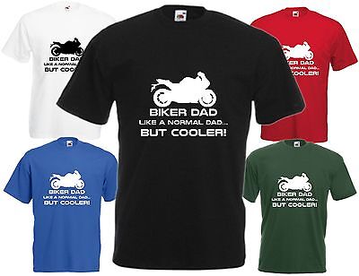 Biker Dad But Cooler Tee Gift T Shirt Funny Present Motorbike Xmas Father Day