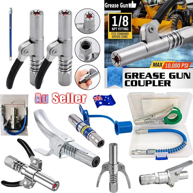 GREASE COUPLER HEAVYDUTY Quick Release Grease Gun Coupler NPTI/8